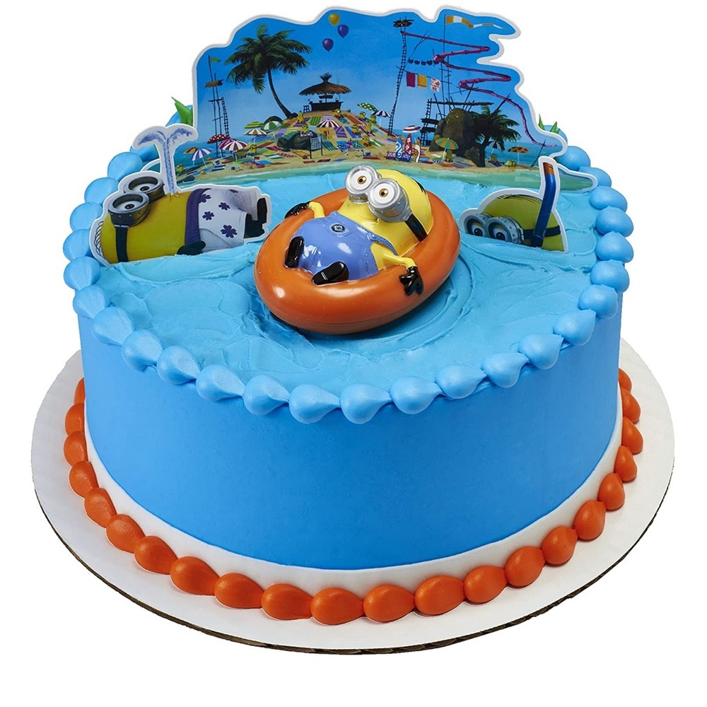 Minions Beach Party Cake Topper Set - Picture 6 of 9